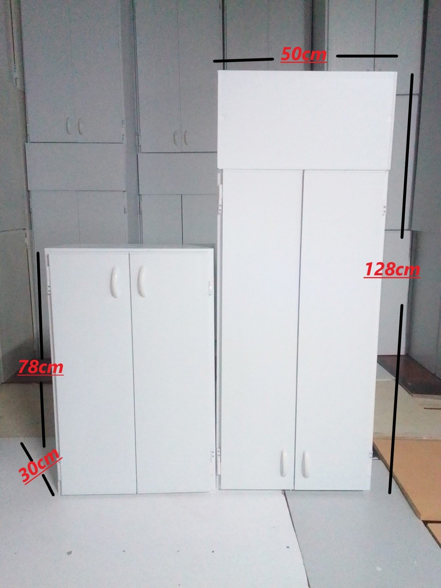 206cm Demonte İkili Şofben Dolabı (50x206x30)