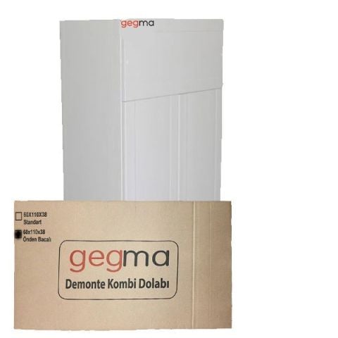 110cm Demonte Önden - Yandan Bacalı Kombi Dolabı  (60x110x36)