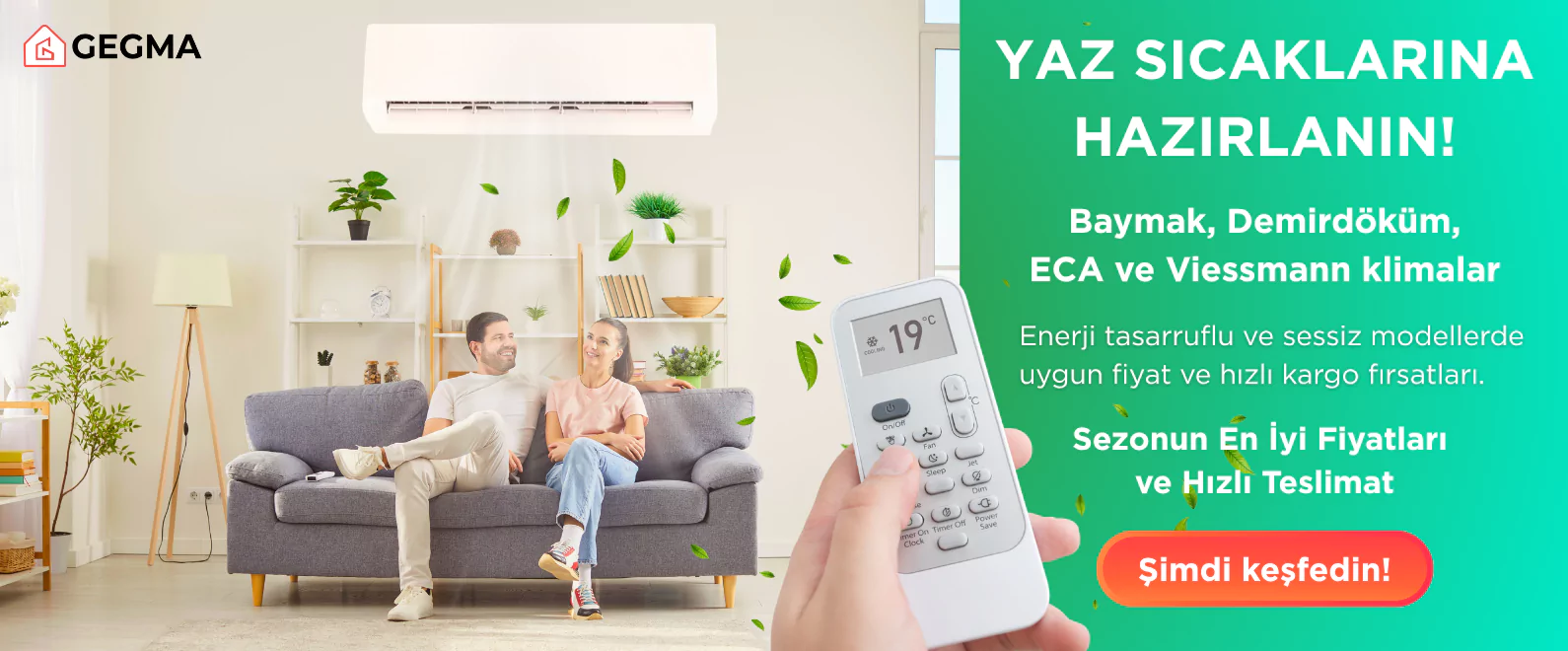 Baymak, Demirdöküm, ECA ve Viessmann klima modelleri – split ve salon tipi klimalar